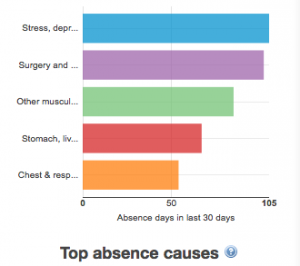 Charts - top absence causes