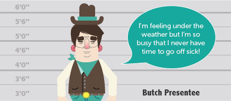 Butch Presentee will never go absent but does a good job of dampening the mood