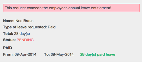 Engage holiday management tool tracks holiday entitlements